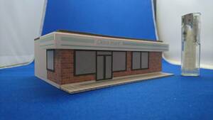 ◇オリジナル店舗建築模型11◇スケール1/87 HOゲージ　ジオラマ　雑貨　インテリア　鉄道模型