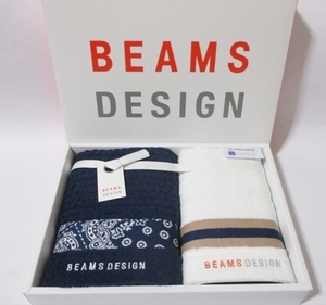 ▲▲ BEAMS ＤＥＳＩＧＮ ビームスデザイン ▲▲ タオル 五つ星クオリティ 2枚 セット BMD-B-01-300 新品 未使用