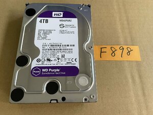 送料無料 Western Digital WD40PURZ Purple 4TB 3.5インチ SATA HDD4TB 使用時間15567H★F898