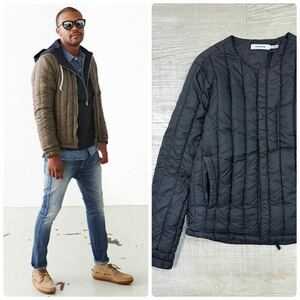 nonnative ノンネイティブ DWELLER DOWN BLOUSON POLY TAFFETA ホワイトグース ダウン ノーカラー ブルゾン NN-J2615 ブラック 系 サイズ 1