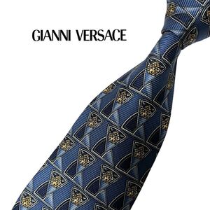 GIANNI VERSACE ネクタイ メドゥーサ柄 パターン柄 ジャンニヴェルサーチ USED 中古 m1783