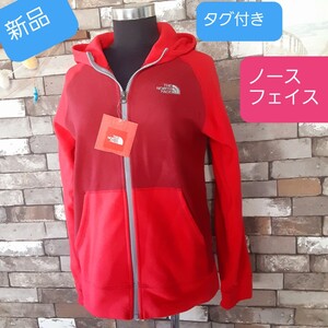 ノースフェイス THE NORTH FACE ザノースフェイス パーカー Hoodie　赤　レッド　フリース ジップアップ