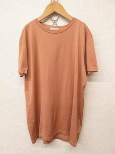 k6699：イギリス製！MARGARET HOWELL(マーガレットハウエル) 半袖Tシャツ M カットソー 茶ブラウン レディース/メンズ：35