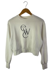 emmi◆24SS/ショート丈ロゴスエット/スウェット/one/ポリエステル/WHT/13WCT241091//