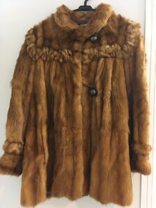 【中古品】FENDI フェンディ 毛皮 コート ブラウン RA-07