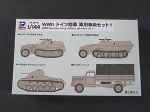 11/S729★ピットロード★WWII ドイツ陸軍 軍用車両セット 1★1/144★中古