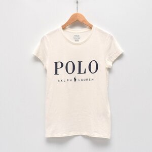 POLO RALPH LAUREN ポロラルフローレン 綿100% ロゴ 刺繍 Tシャツ カットソー SIZE:XS ※参1.1万円 [S106413]