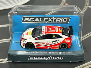 No.116 SCALEXTRIC BTCC Honda Civic TypeR 2015 Halfords Yuasa Racing No.52 Gordon Shedden [新品未使用 1/32スロットカー]