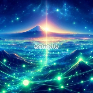 A3 350dpi 富士山 07 オリジナル絵イラスト著作権フリー画像素材 38P Mount Fuji 07 Original picture image material copyright free