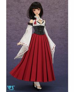 【新品】月の衣 (紅赤) + 草履　フルセット　衣装 ドレス シューズ　SD16 DD(Lのみ対応) DDdy アフター　volks ボークス　限定　ドルパ37