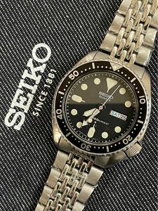 1円スタート　SEIKO ダイバー　7548-7000 精度良好　1980年１２月製造品　新品部品多数交換