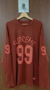 24SS Supreme シュプリーム 99 L/S FOOTBALL TOP フットボールトップ マルーン XXLサイズ