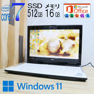 ★美品 YAMAHA♪最上級4コアi7！新品SSD512GB メモリ16GB★LL750/H Core i7-3610QM Webカメラ Win11 MS Office2019 Home&Business★P71734