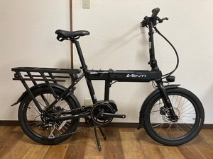 【店頭引取限定】未使用品 美車！ESR VENTI ヴェンティ MatteBlack 20inc E-BIKE 折畳み リアキャリア付き