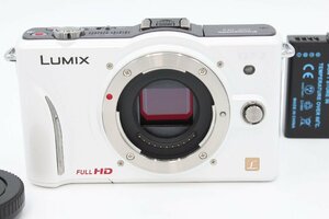 ＜＜新品バッテリー（社外品）付き！！＞＞【訳アリ良品】PANASONIC パナソニック DMC-GF2 ボディ ホワイト #LE2024513