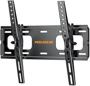 PERLEGEAR テレビ壁掛け金具 26~55インチ対応 薄型 ティルト式 耐荷重60kg tv壁掛け金具 かべかけ金具 上向き