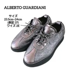 ALBERTO GUARDIANI 本革/天然ファー ウインタースニーカー