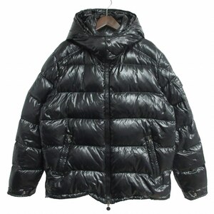 モンクレール MONCLER 美品 MAYA GIUBBOTTO マヤ ダウンジャケット ナイロン 黒 ブラック 6 約3XLサイズ 142-091-40366-05 IBO52