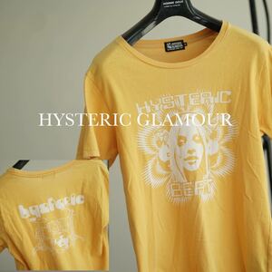 hysteric glamour ガール Tシャツ イエロー ドラム ヒステリックグラマー 黄色 M