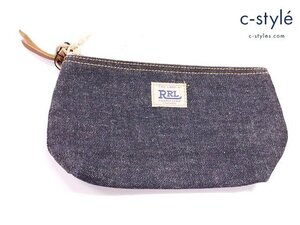 J794a [人気] RRL ダブルアールエル ポーチ インディゴ SELVEDGE DENIM POUCH 5610520 | ファッション小物 G