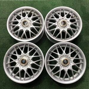 MC630-404 激レア！絶版 RAYS SEBRING HUHRER RACING 17インチ 17×7J +42 4穴5穴PCD114.3 アルミホイール センターキャップ付き４本