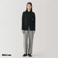 【新品未使用】MUJI Labo ダブルフェイスニットシャツ