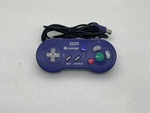 動作確認済 HORI ゲームキューブ ゲームボーイプレーヤー対応 デジタルコントローラー バイオレット ホリ GC