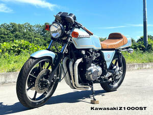 ☆Z1000ST☆車体綺麗タイヤ程度上☆カワサキ旧車 パールブルー エンジンブレーキ電気系作動確認済 KAWASAKI 絶版車 空冷 角Z