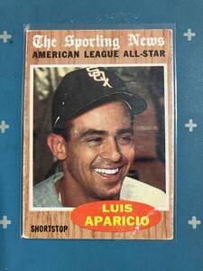 1962 Topps Baseball #469 Luis Aparicio Chicago White Sox 13 Times All Star, 9 Times Golden Glove Award