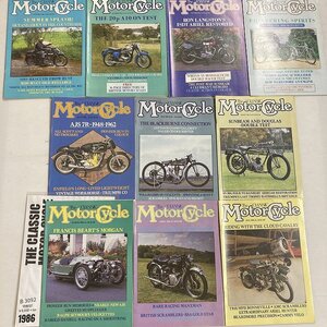 B3092　1986　10冊セット 「The CLASSIC MotorCycle」クラシックモーターサイクル 英国旧車雑誌 英国車 旧車　ビンテージ　クラシックカー