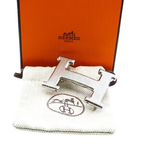 ■ 1円 ～ 正規 中古品 ■ HERMES エルメス ■ Hストリエ ベルトバックル ■ シルバー 銀 メタル コンスタンス バックル ユニセックス