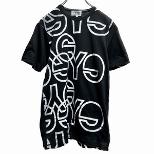 15ss eYe JUNYA WATANABE COMME des GARCONS MAN ブランドロゴTシャツ アイジュンヤワタナベコムデギャルソンマン S 黒 WO-T906