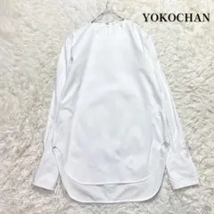 YOKO CHAN ロングスリーブ ヘムフレアブラウス　40  L相当　美品