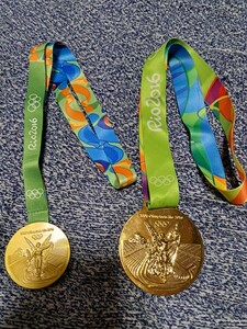 【貴重品】リオオリンピック RIO 2016 金メダル レプリカ 大小 2種