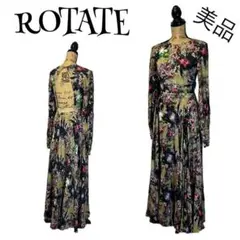 【完売品】【M】ROTATE 花柄 ロング丈 ワンピース ドレス レディース