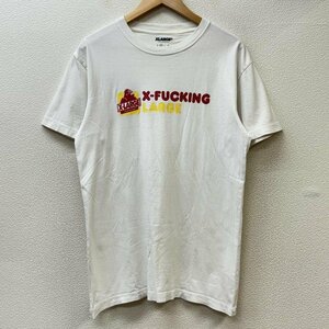 エクストララージ 01173110 X-FUCKING LARGE ロゴ プリント クルーネック Tシャツ Tシャツ M 白 / ホワイト