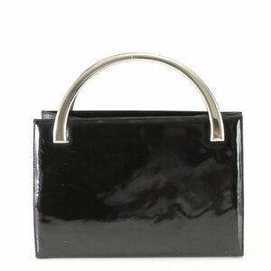 1円■美品■ドルチェアンドガッバーナ■ドルガバ D＆G メタル ハンドル トート バッグ ハンド トート ブラック 黒 レディース EFV AK2-9