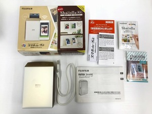 【1円スタート】 フジフィルム FUJIFILM スマホ de チェキ ★ジャンク品★ ゴールド SHARE SP-2