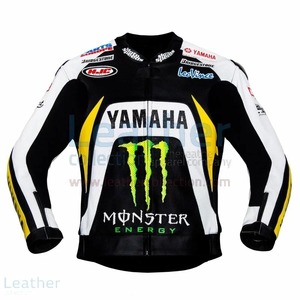 海外 高品質 送料込み　 BEN SPIES YAMAHA MONSTER 2010 　レーシング　レザージャケット サイズ各種　レプリカ　d