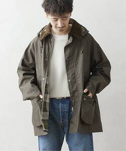 Barbour OS BEDALE バブアー オーバーサイズ ビデイル フード付き ジャーナルスタンダード別注 ノンワックス サイズ38 カーキ モッズコート