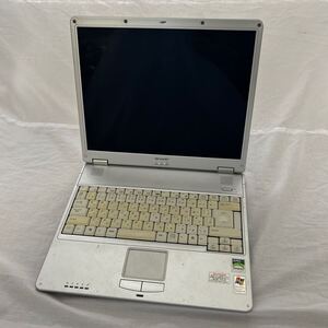 ノートパソコン本体　SHARP？ PC-AE30L? 　WindowsXP？　DC19V？　3.16A？　シャープ　パーツ取り　ジャンク品　送料無料