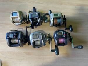 DAIWA ダイワ TANA SENSOR GS-35 / 300W /250DX 早技/ SHIMANO 小船 1000EV / C2000 / RYOBI 棚SS600T リール　6点まとめ