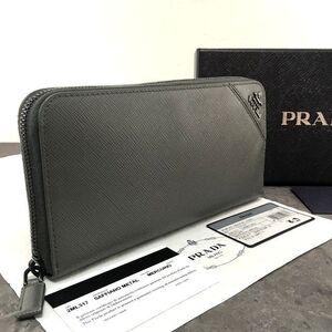 送料込み！ 未使用品 PRADA ジップウォレット ギャランティーカード付き 箱付き 426