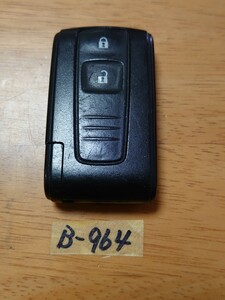 B-964 ダイハツ 純正スマートキー　007YUUL0242　A刻印　黒色シール　2ボタン　タント・ムーブ・ミラココア・コンテ185SL/350S/L375S/L275