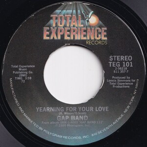 Gap Band Yearning For Your Love / Burn Rubber Total Experience US TEG 101 209037 SOUL FUNK ソウル ファンク レコード 7インチ 45