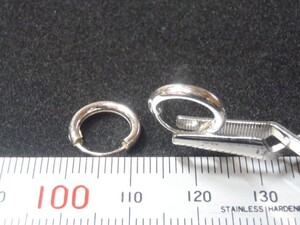 6☆定型110円☆§ 純銀リングピアス【外径12ｍｍ×2.0ｍｍ左右２個一組ペア】 §☆シルバー925☆⑪