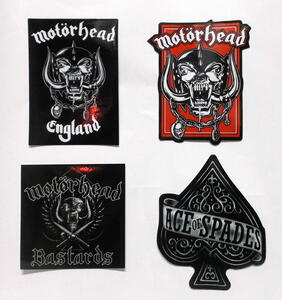 ★モーターヘッド ステッカー 4pcs - B MOTORHEAD 正規品 lemmy ace of spades bomber パンク punk