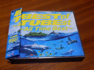 TUBE CD4枚組ベストアルバム「BEST of TUBEst ～All Time Best～」 レンタル落ち 前田亘輝 チューブ 帯あり