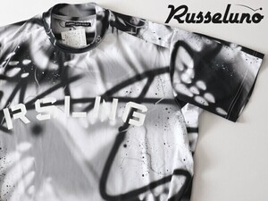 正規★RUSSELUNO ラッセルノ★S/S LOGO MOCKNECK SHIRT モックネック半袖シャツ6★XL【RG-2320620】ホワイト白【本物保証】店頭完売★レア