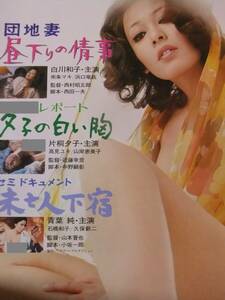 ■U39/超絶★邦画ポスター/ベテラン女優『白川和子 他』■